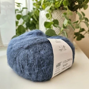Colorful Baby Brushed 7304 - denim modrá vlna - 100% alpaka