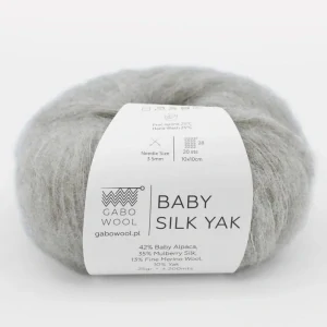 Baby Silk Yak 9636 - sivo piesková priadza z baby alpaky, hodvábu, merina a jaka