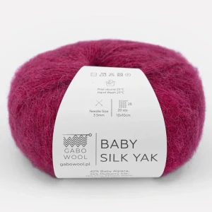 Baby Silk Yak 9230 - magenta priadza z baby alpaky, hodvábu, merina a jaka