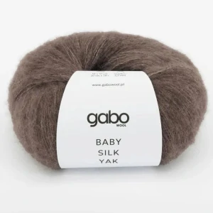 Baby Silk Yak 9308  - hnedá priadza z baby alpaky, hodvábu, merina a jaka
