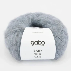 Baby Silk Yak 9452 - svetlo denim sivo modrá priadza z baby alpaky, hodvábu, merina a jaka