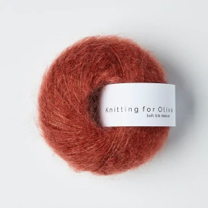 Soft Silk Mohair - Forrest Berry - vínová tenká priadza z mohéru a hodvábu