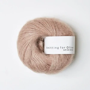 Soft Silk Mohair - Rose Clay - svetlo vintage staro ružová tenká priadza z mohéru a hodvábu