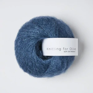 Soft Silk Mohair - Blue Jeans - riflovo modrá tenká priadza z mohéru a hodvábu