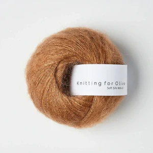 Soft Silk Mohair - Brown Nougat - nugátovo hnedá tenká priadza z mohéru a hodvábu