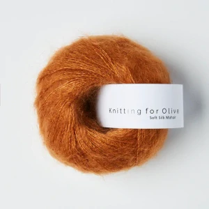Soft Silk Mohair - Copper - medená tenká priadza z mohéru a hodvábu