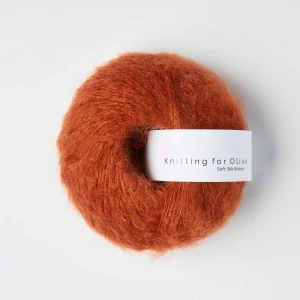 Soft Silk Mohair - Dusty Robin - škoricová  tenká priadza z mohéru a hodvábu