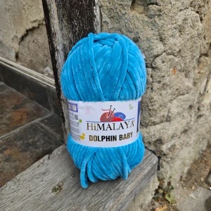 Dolphin Baby 80386 - Svieža stredne tyrkysovo modrá detská vlna 