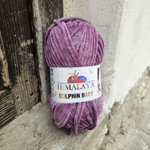 Dolphin Baby 80377 - Vintage tmavšia fialová detská vlna 