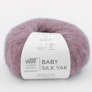 Baby Silk Yak 9716 - staro ružová priadza z baby alpaky, hodvábu, merina a jaka