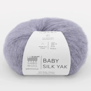 Baby Silk Yak 9741 - vintage fialová priadza z baby alpaky, hodvábu, merina a jaka