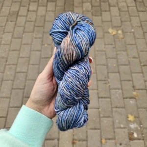 Mecha M12 - iba 1ks! - modrastá 100% Superwash merino vlna
