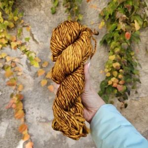 Noventa - Oro - medová hrubá ručne farbená 100% merino vlna