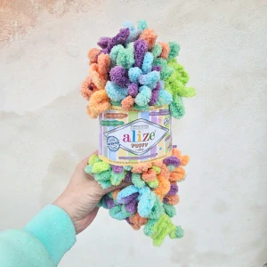 Puffy Color 4530 - veselá farebná farebná vlna s očkami