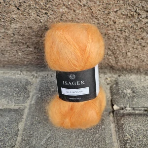 Silk Mohair 64 - oranžová tenká vlna z kid mohéru a hodvábu