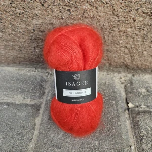 Silk Mohair 65 - červená tenká vlna z kid mohéru a hodvábu