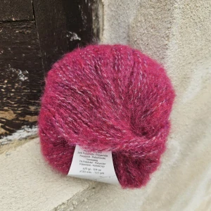 Alpaca Silver 271 - cyklámenová vlna s alpakou a strieborným vláknom