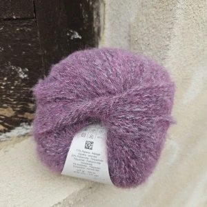 Alpaca Silver 274 - tmavo vintage fialová vlna s alpakou a strieborným vláknom