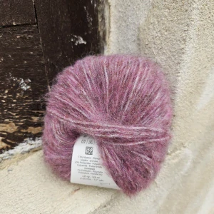Alpaca Silver 267 - tmavo vintage ružová vlna s alpakou a strieborným vláknom