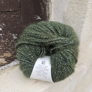 Alpaca Silver 272 - tmavo olivová vlna s alpakou a strieborným vláknom