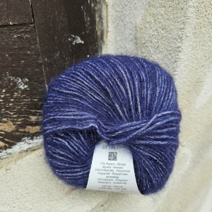 Alpaca Silver 283 - tmavo modrá vlna s alpakou a strieborným vláknom