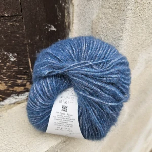 Alpaca Silver 277 - riflovo modrá vlna s alpakou a strieborným vláknom