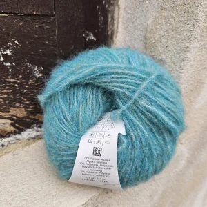Alpaca Silver 280 - morská vlna s alpakou a strieborným vláknom