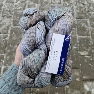 Rios - 269 Delphira - modro sivo piesková 100% Superwash merino vlna