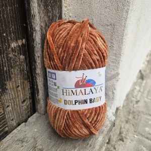 Dolphin Baby 80378 - Karamel orieškovo hnedá detská vlna 