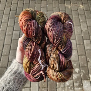Ultimate Sock - Piedras - jesenná tenká ručne farbená merino vlna s nylonom