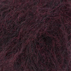 Brushed Alpaca Silk 43 - tmavo bordová - vlna s alpakou a hodvábom