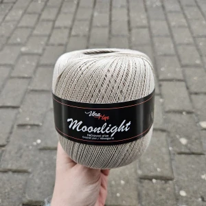 Moonlight 8225 - svetlo pieskovo kávová tenká bavlnená háčkovacia priadza