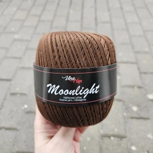 Moonlight 8220 - čokoládová tenká bavlnená háčkovacia priadza