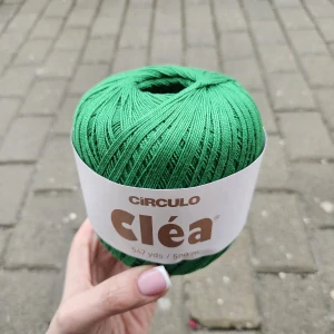 Clea 5767 - vianočná zelená tenká 100% bavlnená priadza