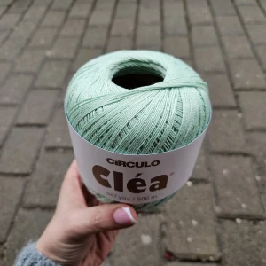 Clea 5743 - mentol zelená tenká 100% bavlnená priadza