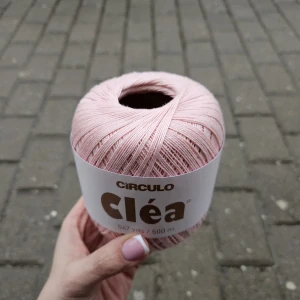 Clea 3227 - staro ružová tenká 100% bavlnená priadza