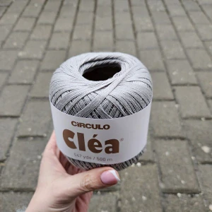 Clea 8473 - sivá tenká 100% bavlnená priadza