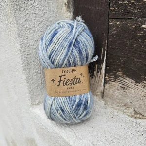 Fiesta Print 24 - denim modrá melírovaná (nielen) ponožková vlna