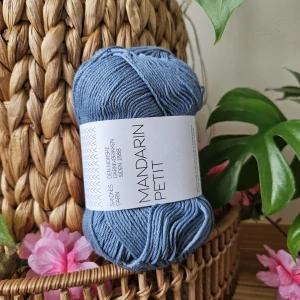Mandarin Petit 9463 - stredne denim modrá tenšia 100% bavlnená priadza
