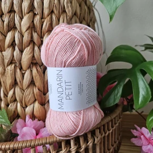 Mandarin Petit 4213 - punčovo ružová tenšia 100% bavlnená priadza