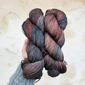 Sock Aura - 454 Sutileza - temná tenká 100% merino vlna