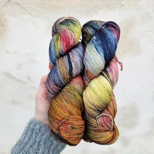 Sock Aura - 458 Fulgor - farebná tenká 100% merino vlna