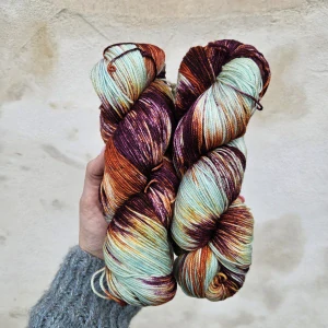 Sock Aura - 457 Seduccion - farebná tenká 100% merino vlna