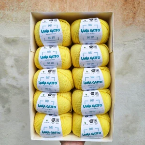 Baby Soft 8437 - žltá 100% merino vlna ošetrená s aloe vera