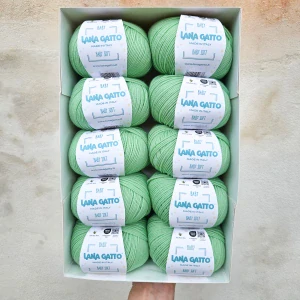 Baby Soft 8386 - zelená 100% merino vlna ošetrená s aloe vera