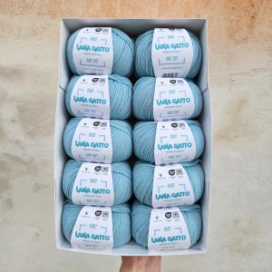 Baby Soft 14451 - svetlo vintage morská 100% merino vlna ošetrená s aloe vera