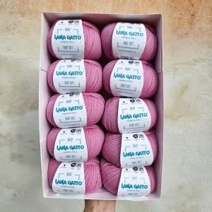Baby Soft 9409 - stredne ružová 100% merino vlna ošetrená s aloe vera