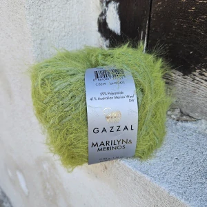 Marilyn & Merinos 8259 - zelená mäkká chlpatá merino vlna s polyamidom