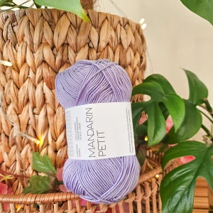 Mandarin Petit 5223 - fialová tenšia 100% bavlnená priadza