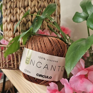 Encanto 7154 - čokoládová priadza zo 100% viskózy
